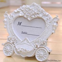 Frames 50pcs White Carriage Po Frame Place Name Card Holder Wedding Birthday Party Decoration