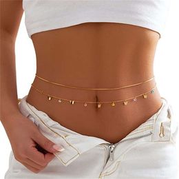 Charm Butterfly Tassel Belly Chains For Women Gold Silver Colour Rhinestone Bikini Waist Body Chain Jewellery Versatile Acessories