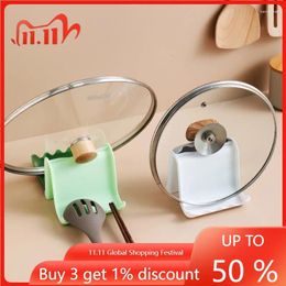 Kitchen Storage Creative Plastic Pot Cover Rack Multifunctional Cutting Board Countertop Small