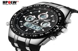 Men039s Luxury Analogue Digital Quartz Watch New Brand HPOLW Casual Watch Men G Style Waterproof Sports Military Shock Watches CJ3340153