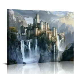 Posters for Room Aesthetic Old Castles Medieval Art Landscape Posters Canvas Wall Art Prints for Wall Decor Room Decor Bedroom Decor Gifts Posters