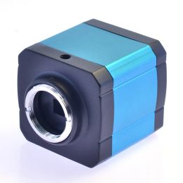 14MP HDMI 1080P HD USB Digital Industry Microscope Camera TF Card Video Recorder+0.5X C mount Eyepiece Lens +30mm 30.5mm adapter