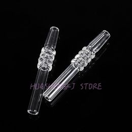 Portable Smoking 10MM Male Interface Quartz Nails Replaceable Tip Straw Innovative Design Wig Wag Holder For Glass Bong Hookah Silicone Tube Oil Rigs Accessories