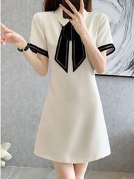 Womens Graduation Dress Womens Birthday Dress Loose Shirt Harajuku T-shirt Korean Function X Cotton Y2k 240528