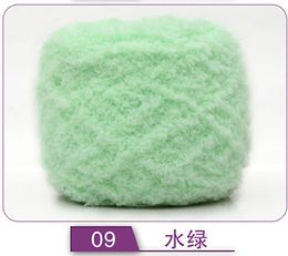 2pcs*50g/Ball Soft Chenille Wool Yarn for Knitting Chunky Blanket Velvet Crochet Thread Sweater Scarf Fluffy Coral Freeshipping