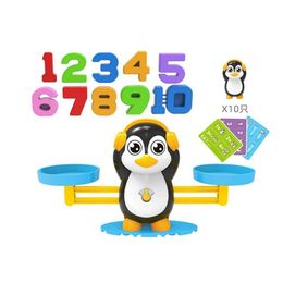 Math Counting Time Intelligence toys Montessori Mathematical Toys Digital Monkey Balance Sca Education Penguin Checkerboard Game Childrens Arnin WX5.29