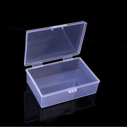 Storage Boxes Bins Mini box rectangular plastic card storage box practical transparent toolbox beads treasure box display organizer container S245304