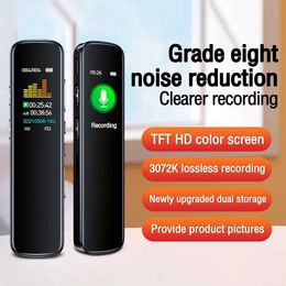 Digital Voice Recorder Voice Activated Portable Recorder MP3 Player Phone Audio Recording Dual Arc Microphone Digital Recorder Dictaphone d240530