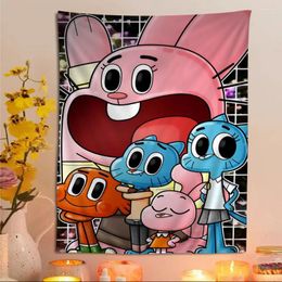 Tapestries The Amazing Funny W-world Of Gumball Hippie Wall Hanging For Living Room Home Dorm Decor Art