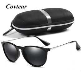 Covtear 2017 New Style Cat Eye Mirror Sunglasses Men Women Brand Designer Vintage Polarised Retro Sun Glasses Gafas Oculos De Sol6422560