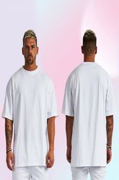 Plain Oversized T shirt Men Gym Bodybuilding and Fitness Loose Casual Lifestyle Wear Tshirt Male Streetwear HipHop Tshirt T200219905751