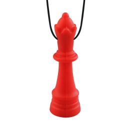 Chess Silicone Pendant Teething Necklace for Baby Toddlers Food Grade Silicone Baby Teethers Sensory Chewlry Oral Motor Chew Toys ZZ