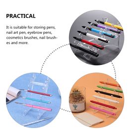 Pen Holder Display Stand Rack Organizer Shelf Penholder for Home Nail Plastic Storage