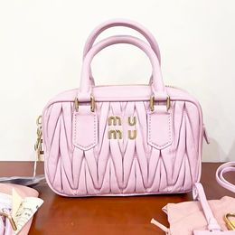 Designer bag top handle Matelasse bowling bag Womens Shoulder Luxurys handbag purse Genuine Leather tote Clutch bag Mens crossbody Hobo square Lady Pink bags