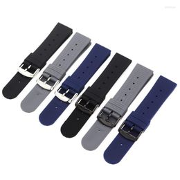 Watch Bands 20mm 22mm Sport Silicone Watchband Strap Men Diving Waterproof Rubber Band Bracelet Accessories For 007 SRP777J1 230H