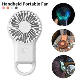 Fans USB Mini Wind Power Handheld Fan Ultra-quiet And Convenient Fan High Quality Portable Student Small Cute Cooling Fan Night Light