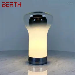 Table Lamps BERTH Nordic Glass Lamp LED Modern Creative Bauhaus Desk Light For Home Living Room Bedroom Bedside Decor