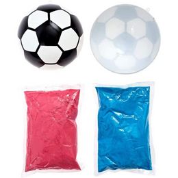 Gender Reveal Ball Set Creative Exploding Powder Soccer Ball Baby Boys Girls Ultimate Party Decorations Blue Pink Powder Sequins