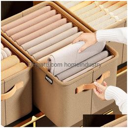 Storage Boxes & Bins Pants Clothing Box Wardrobe Clothes Organiser Underwear Tshirt Sweater Cabinet Der 231205 Drop Delivery Home Gard Dhkh7