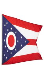Ohio Flag State of USA Banner 3x5 FT 90x150cm State Flag Festival Party Gift 100D Polyester Indoor Outdoor Printed selling2570720