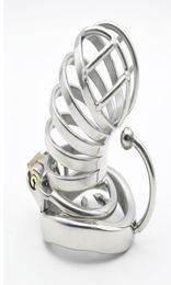 Male Long Stainless Steel Cage Hook Ring Men's Metal Large Locking Belt Device with Barbed Spike Ring Sexy Toy DoctorMonalisa CC1077673439