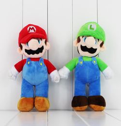 Super Bros Stand LUIGI Plush Soft Doll Stuffed Toys 10inch for kids gift Free Shipping7619061