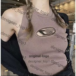 disels Shirt Cropped Top Knit Designer D Letter Hollow Out Tee Knits Women disels Top Yoga Summer Tees Vests Spicy Girl Attire disel Vest b3fa
