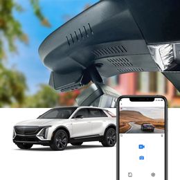 التحكم في الهاتف مسجل فيديو سيارة كام 4K اللاسلكي wifi car dvr dash camera for Cadillac Lyriq 2023 2024