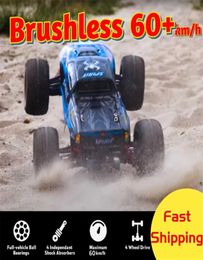 RC Car Brushless Fast 60km h High Speed Remote Control Monster Truck Drift 4WD Vehicle OffRoad Waterproof Boys Adults Gift 2201204352751