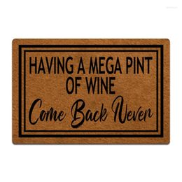 Carpets Funny Welcome Mats Having A Mega Pint Of Wine Door Mat Entrance Outdoor Indoor Carpet In Front Home Decoration