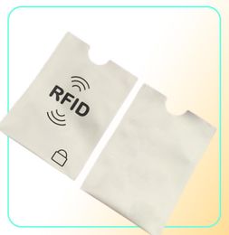 Aluminum Foil Antiscan RFID Shielding Blocking Sleeves Secure Magnetic ID IC Holder NFC ATM Contactless Identity Lock7713995