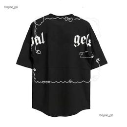 Designer Palms angles T Shirt Spring Summer Tide Mens Womens Tees Brand Clothing Lightweight and thin Shirts Letter Cotton Short Sleeve 97