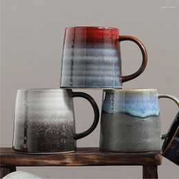 Mugs Chinese Ceramic Mug With Handle Kiln Turned Into Coarse Coffee Cup
