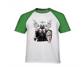 summer casual fitness Men teeshirts T Shirt Knights Templar Warrior Print Manly Men039s Top Tees No Fade Vintage Design Tshirt8986262