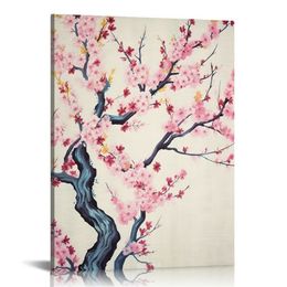 Canvas Wall Art Watercolour Painting Style Cherry Blossom Giclee Print Gallery Wrap Modern Home Art