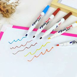 8/12 Colors Magical Floating Set Kids Educational Painting Toy Whiteboard Marker Student Colorful Doodle Water Pen