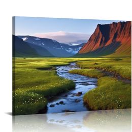 Iceland Scenery Poster Wall Art Canvas Prints Wall Decor, For Living room Bedroom Home Office