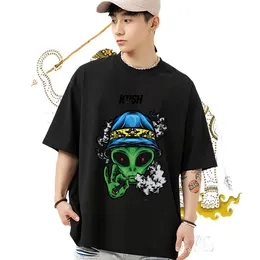 New Men T Shirts Plus Size Cartoon Hip Hop Tshirt for Man Woman Breathable Crew Neck Cotton Wholesale Tops Tees