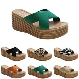 Heels Slippers Women Fashion High Sandals Shoes GAI Summer Platform Sneakers Triple White Black Brown Gr 0e7