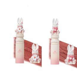 Cute Rumours Lips Mud Rabbit Lips Glacier Peach Nude Colour Korean Makeup Matte Lipstick Gift for Girlfriend Vegetarian Makeup 240529