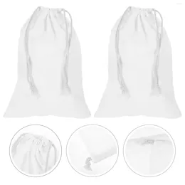 Storage Bags 2pcs DIY Drawstring Bag Tie-dye Pouch Kids Gift Accessory