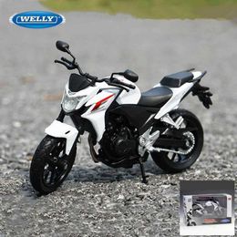 Diecast Model Cars WELLY 1 18 2014 HONDA CB500F Alloy Motorcycle Model Diecast Metal Race Motorcycle Model Simulation Collection Children Toy GiftS Y2405302D8V