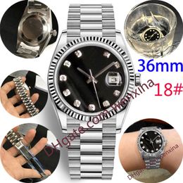 20 quality Mens watch Diamond Watch 36mm Classic montre de luxe 2813 automatic Mechanical stainless steel Waterproof Woman Watches 241H