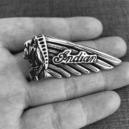 1pc Support Dropship Indian Motorcycles Biker Style Pendant 316L Stainless Steel Jewellery Popular Cool Indian Pendant 233z