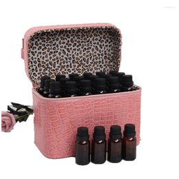 Storage Bags 36Slots Essential Oil Bag Travel Carrying Box 15ML Container Anti-Pressure Bottle Holder Organizer