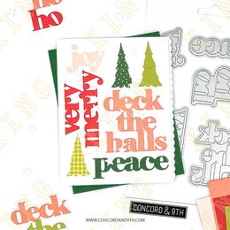 Holiday Sayings Ornament Stocking Clear Stamps and Metal Cutting Dies Stencils Making Christmas Scrapbooking Greeting Card