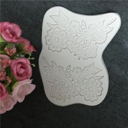 Flower Leaves Silicone Mould DIY Fondant Cake Chocolate Dessert Pastry Accessories 3D Leaves Lace Lace Mat Decorative Baking Tool