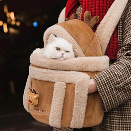 Warm Cat Carrier Bag Cat Backpack Winter Pet Carry Bag Cat Backpack Front Carrier Dog Carrier For Small Dogs Travel Bag for pet
