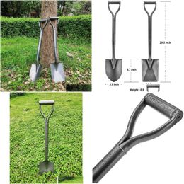 Spade Shovel All Metal Shovels For Digging Heavy Duty With D-Handle And Hardened-Steel Blade Drop Delivery Home Garden Tools Otjhh