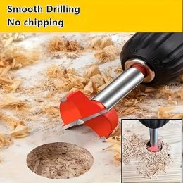 5pcs Woodworking Positioning Hole Drill Bits Kit Cemented Carbide Adjustable Hinge Hole Opener Drill Set Carpentry Accessories